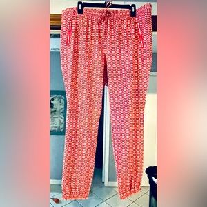 New York& Company Pants. Pink, white and black check. Worn once. Size XL